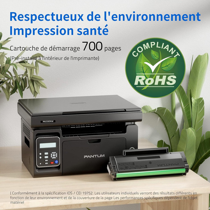 Imprimante Multifonction Laser Pantum M6500NW Monochrome en Tunisie