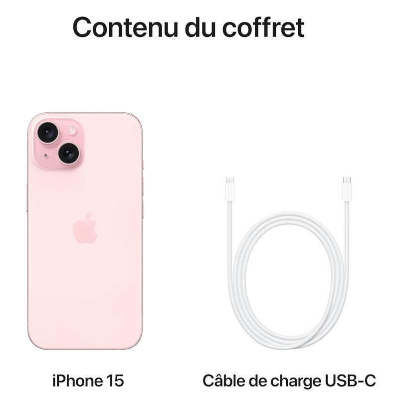 iPhone 15 256Go Rose en Tunisie