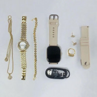 Smart Watch 8en1 A58 Plus Beige en Tunisie