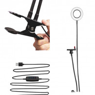 Ring Light Avec Support De Téléphone NH10-2 3.5" Noir En Tunisie