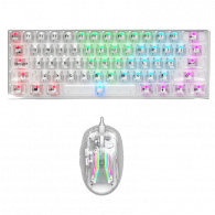 Pack Gamer Clavier & Souris Star Wave GCM1085 RGB Transparent en Tunisie