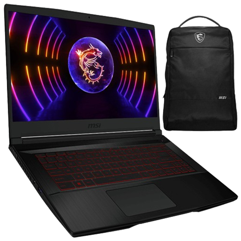 Pc Portable MSI Gaming GF63 Thin i7 12Gén 32Go 512Go SSD RTX 2050 4Go Noir En Tunisie