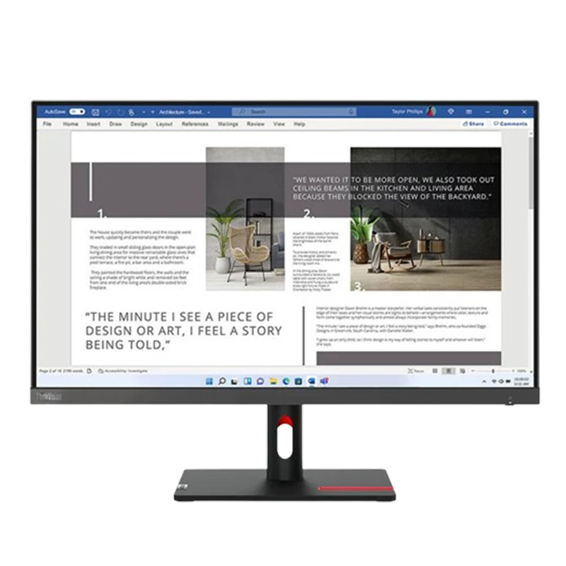 Ecran Lenovo ThinkVision S27i-30 27" Full HD Noir En Tunisie Ecran Lenovo ThinkVision S27i-30 27" Full HD Noir En Tunisie