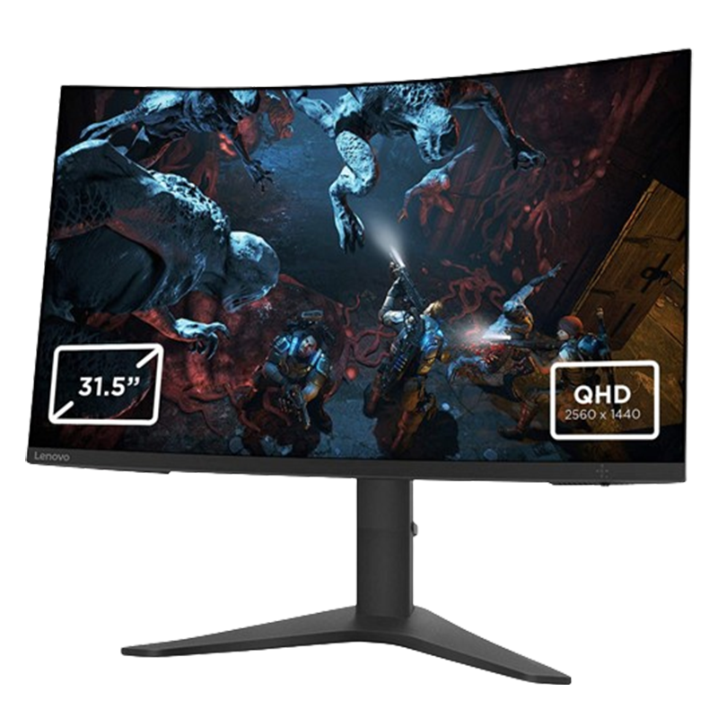 Ecran Gaming Incurvé Lenovo G32qc-10 31.5" 2K 144Hz Noir En Tunisie