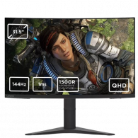 Ecran Gaming Incurvé Lenovo G32qc-10 31.5" 2K 144Hz Noir En Tunisie