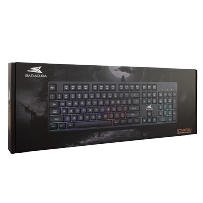 Clavier Gamer Baracuda BGK-02114 Starfish RGB Noir En Tunisie