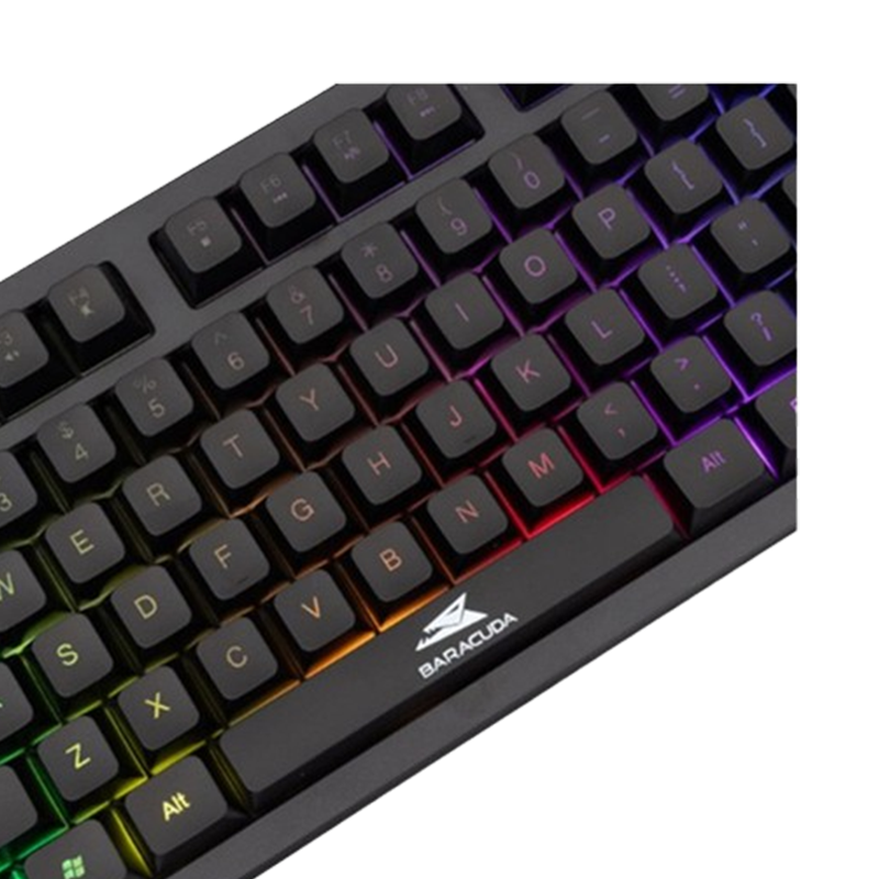 Clavier Gamer Baracuda BGK-01114 Krill RGB Noir En Tunisie