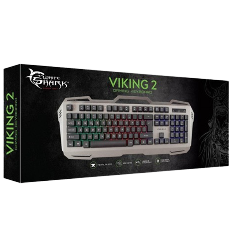Clavier Gaming Mécanique White Shark Viking 2 RGB Blue Switch GK-1924 En Tunisie