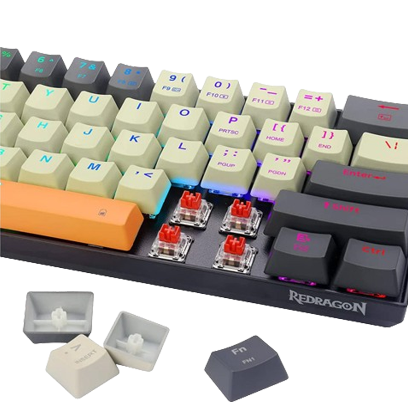 Clavier Gamer Mécanique Redragon Caraxes Pro K644 SE RGB Orange En Tunisie