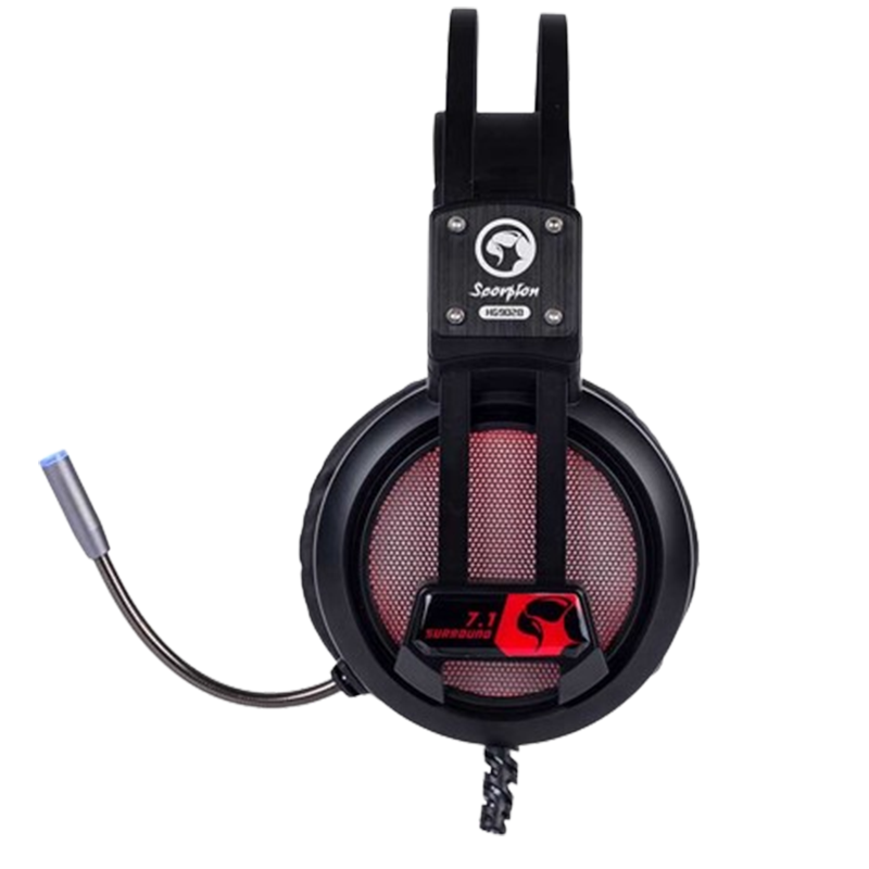 Micro Casque Gaming USB 7.1 MARVO HG9028 Scorpion Avancé Rétroéclairé 7 Couleurs LED Windows En Tunisie