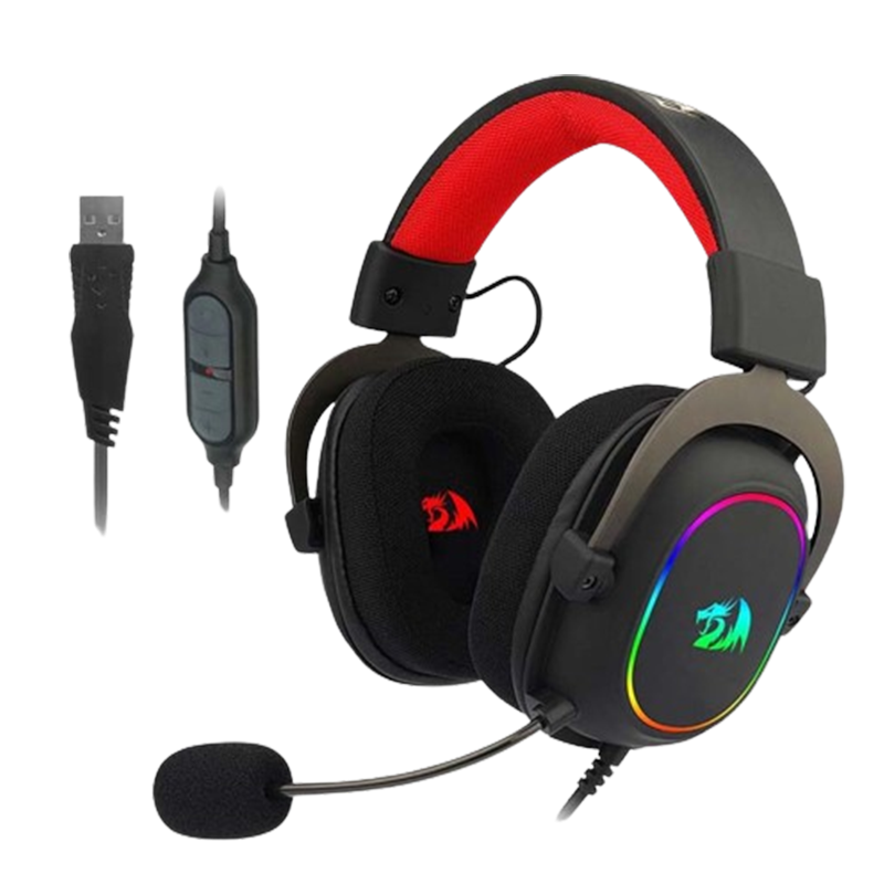 Micro Casque Gamer Redragon ZEUS X USB 7.1 - Noir (H510-RGB) En Tunisie