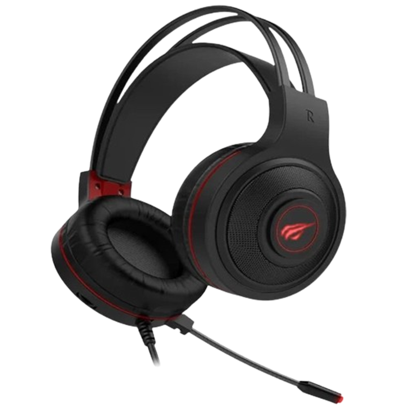 Micro Casque Gamer Havit HV-H2011D RGB  - Led Rouge En Tunisie