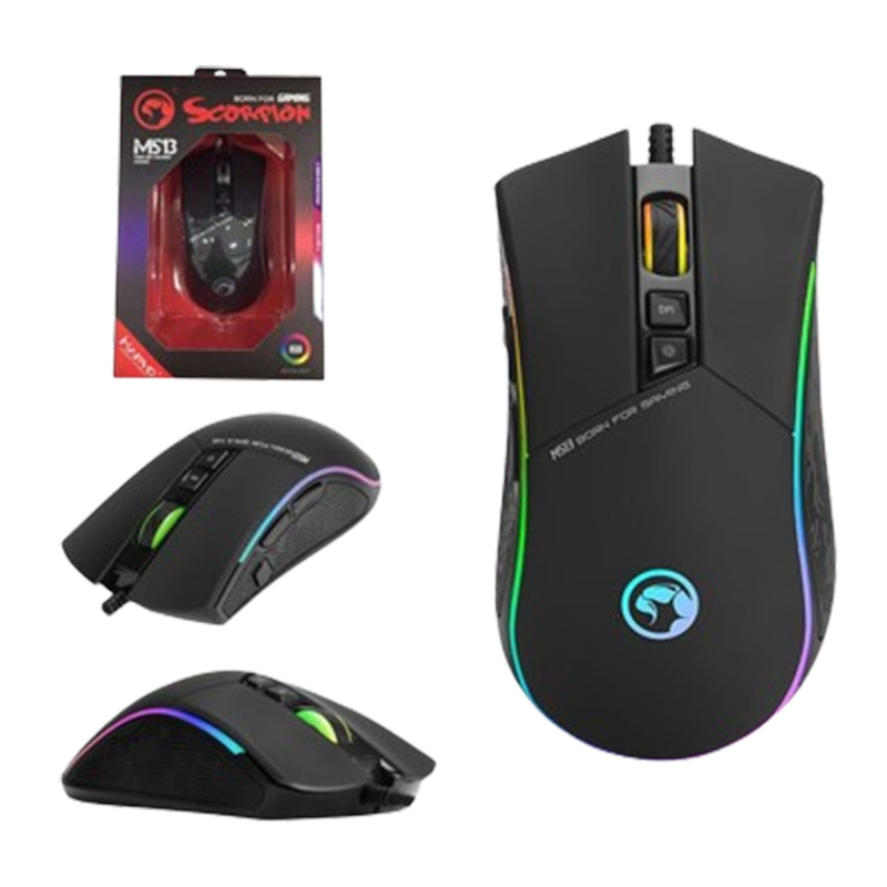 Souris Gaming Marvo M513 Scorpion Optique 4800 DPI 7 boutons USB 2.0 Windows En Tunisie