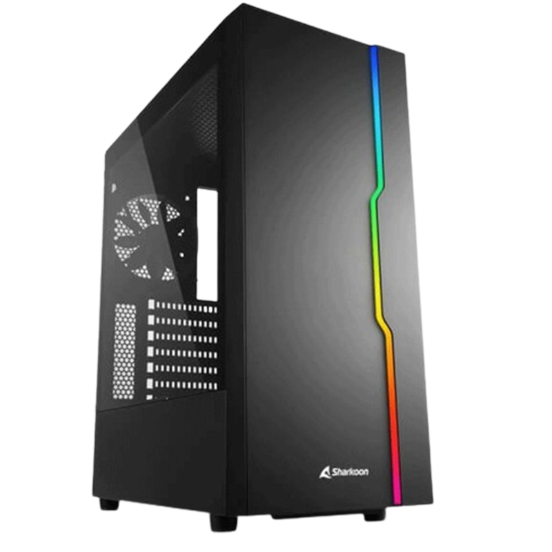 Boitier Pc Gamer Sharkoon RGB Slider ATX Noir En Tunisie