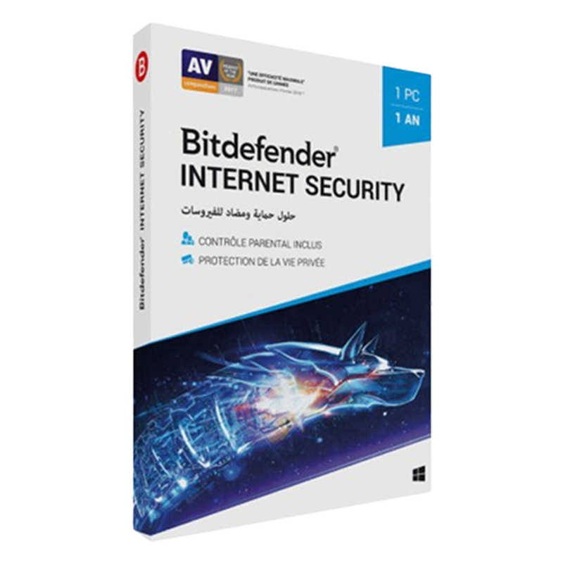 Antivirus Bitdefender Internet Security - Licence 1 Poste - 1 an En Tunisie Antivirus Bitdefender Internet Security - Licence 1 Poste - 1 an En Tunisie