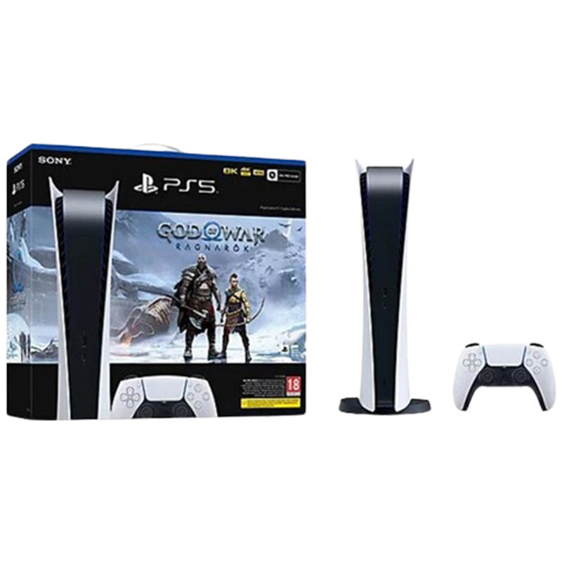 Playstation 5 Edition Digitale + GOD OF WAR RAGNARÖK + Station En Tunisie
