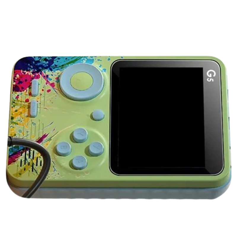 Console De Jeu G5 Pour Enfants 500 Jeux Vert & Gris En Tunisie