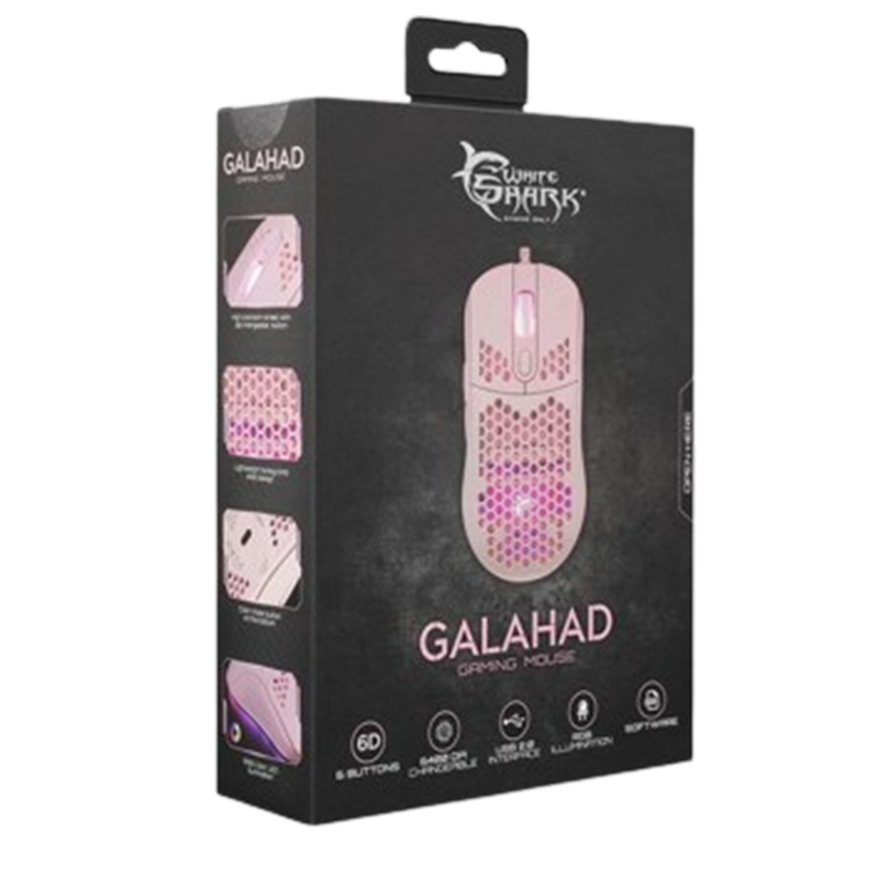 Souris Gamer White Shark GM-5007P Galahad Rose En Tunisie
