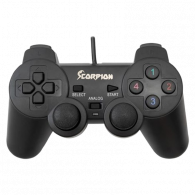 Manette De Jeux Filaire Scorpion SJ208-1 Noir En Tunisie