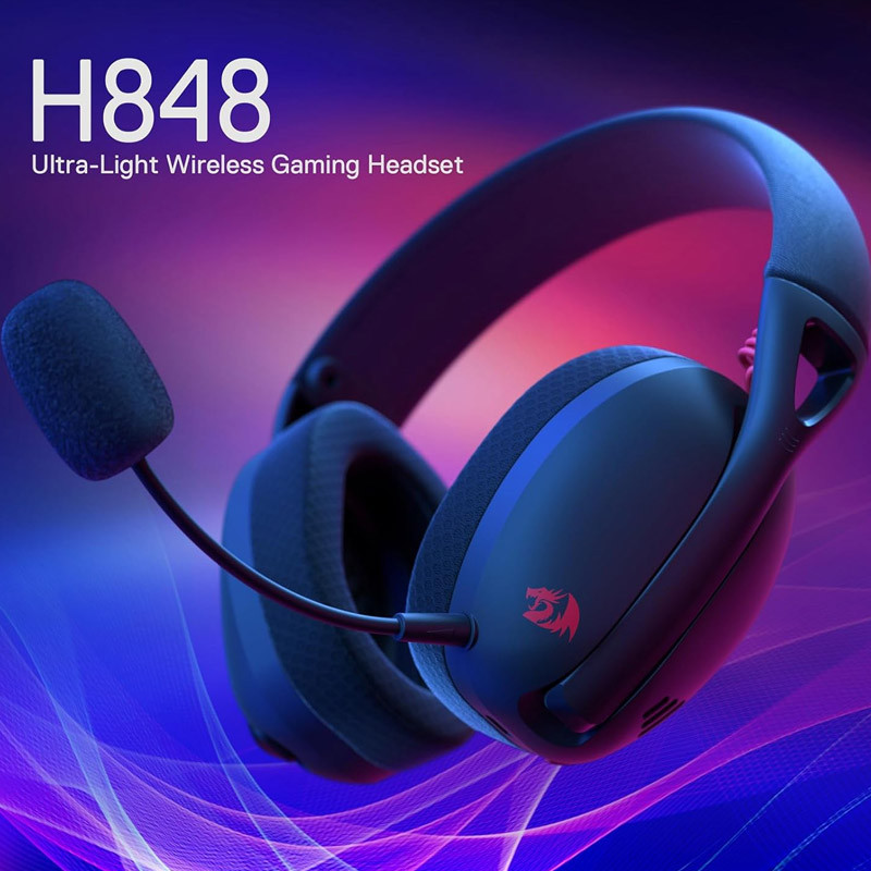 Micro Casque Redragon H848 Bluetooth Sans Fil Gris en Tunisie