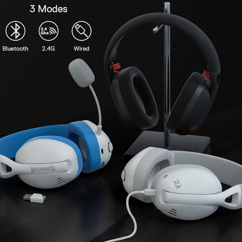 Micro Casque Redragon H848 Bluetooth Sans Fil Gris en Tunisie
