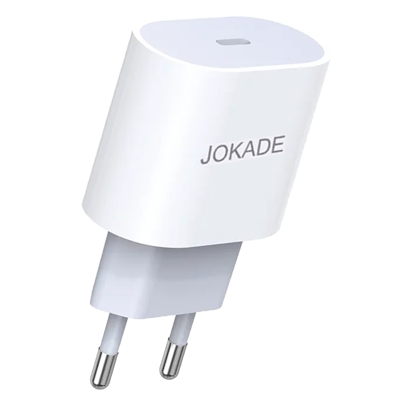 Adaptateur Chargeur Jokade JB009 Type-C Blanc en Tunisie Adaptateur Chargeur Jokade JB009 Type-C Blanc en Tunisie