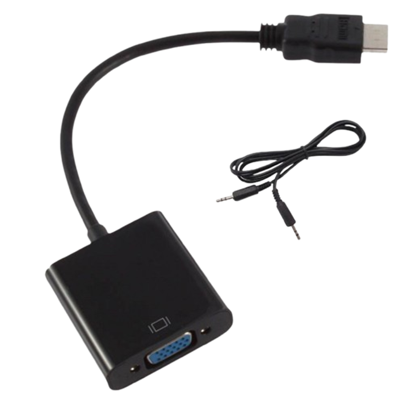 Adaptateur HDMI Vers VGA Noir En Tunisie