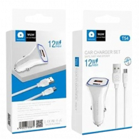 Chargeur Allume Cigare WUW T54 Type C 12W Blanc