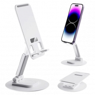Support Smartphone & Tablette de Table Blanc en Tunisie