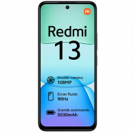 Smartphone Xiaomi Redmi 13 6Go 128Go Noir en Tunisie