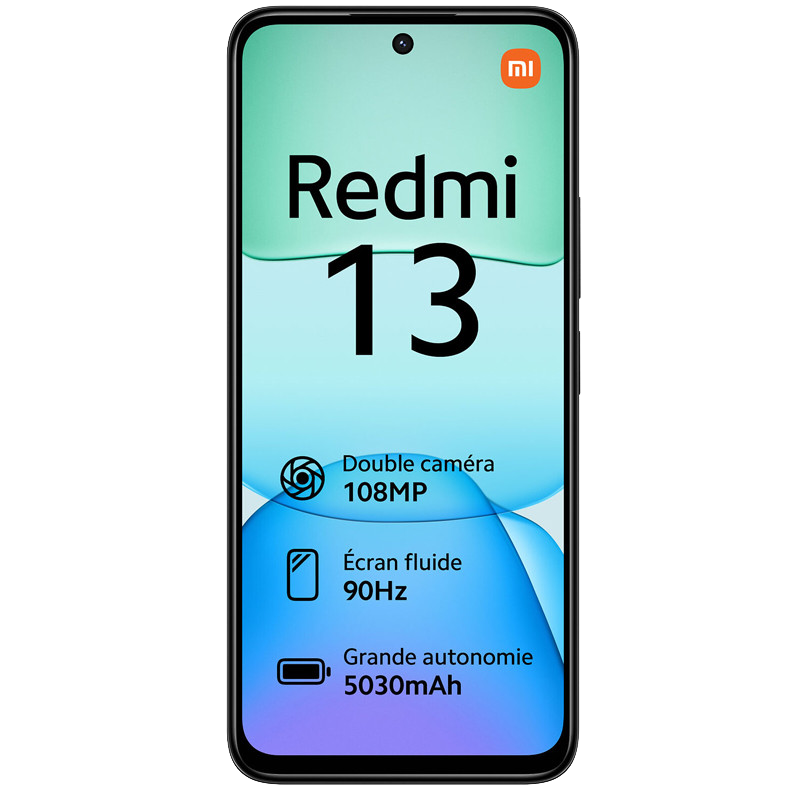 Smartphone Xiaomi Redmi 13 6Go 128Go Noir en Tunisie