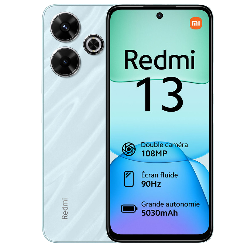 Smartphone Xiaomi Redmi 13 8Go 128Go Bleu en Tunisie Smartphone Xiaomi Redmi 13 8Go 128Go Bleu en Tunisie