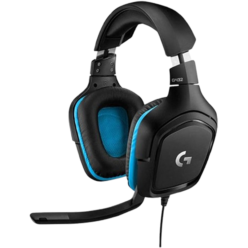 Casque Gaming Filaire Logitech G432 Noir en Tunisie