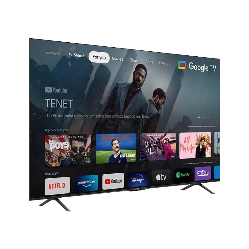 Téléviseur TCL P735 55" 4K Ultra HD Smart Google Noir en Tunisie
