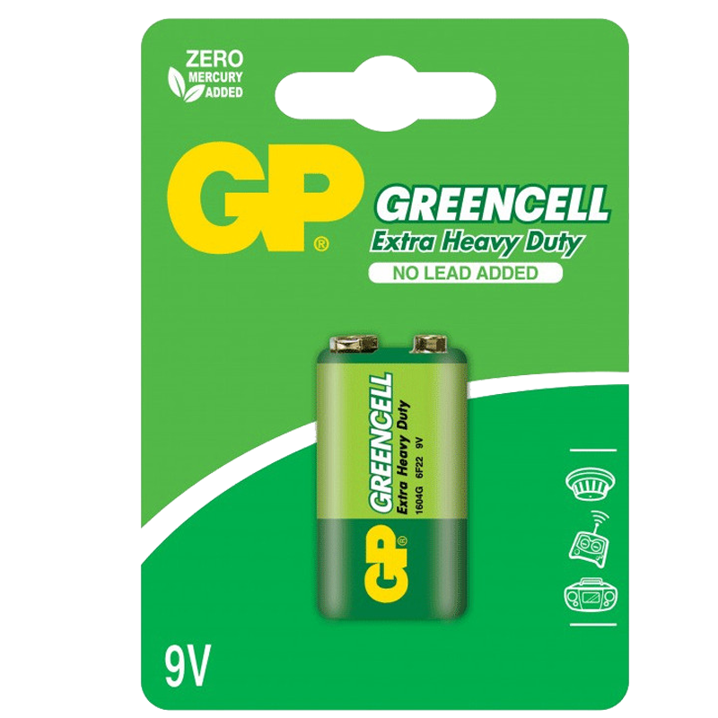 Piles GP Extra Greencell 6F22 9V