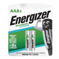 2x Piles Energizer Recharge Extreme AAA