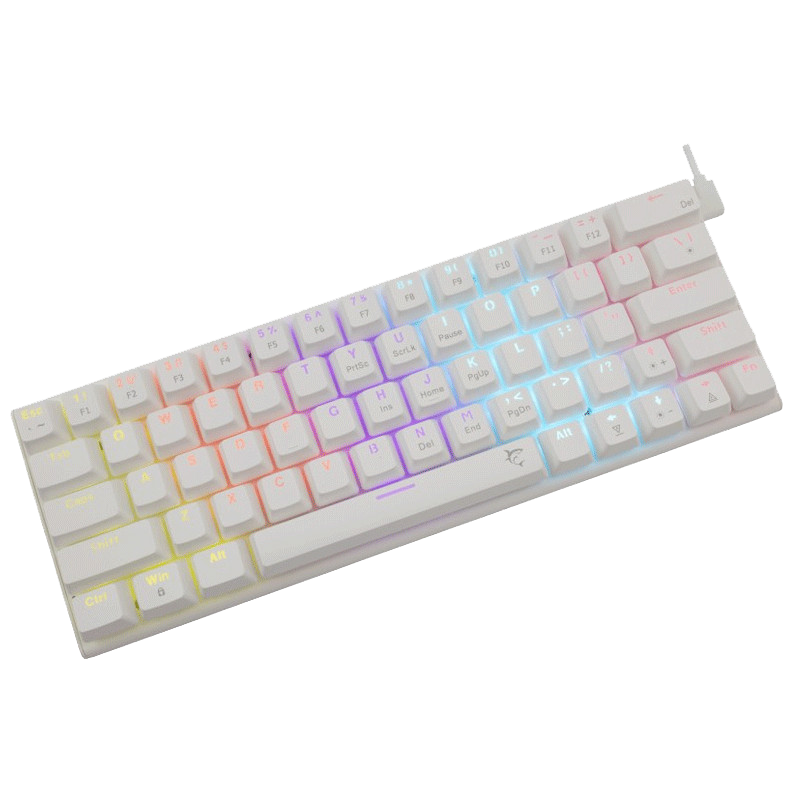 Clavier Gamer Mécanique White Shark GK-002211 Red Switch Blanc en Tunisie