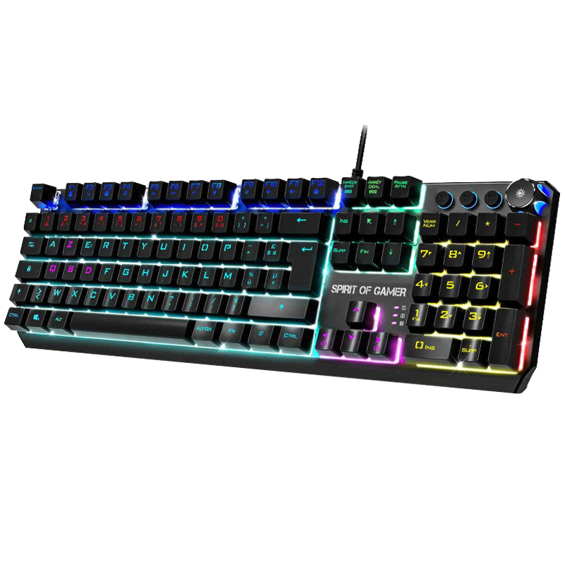Clavier Gaming Spirit Of Gamer Mécanique Xpert-k400 Led RGB Noir en Tunisie