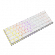Clavier Gamer White Shark GK-2022 Red Switch Blanc