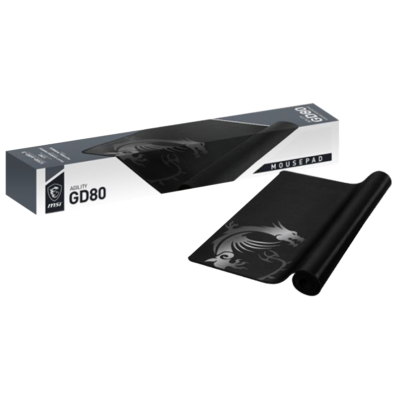 Tapis De Souris Gamer MSI Agility GD80 XL Noir en Tunisie