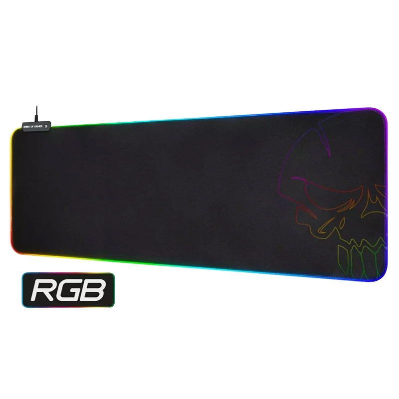 Tapis De Souris Gamer Spirit Of Gamer Skull XXL RGB Noir en Tunisie