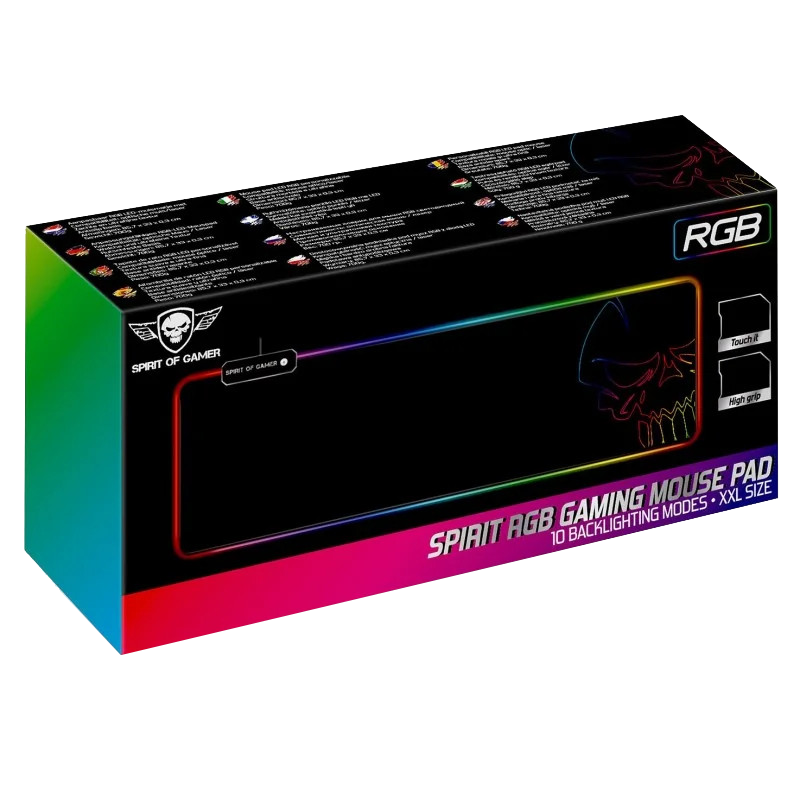 Tapis De Souris Gamer Spirit Of Gamer Skull XXL RGB Noir en Tunisie