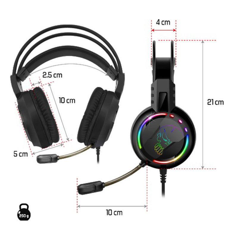 Casque Micro Spirit Of Gamer Pro-H7 Led RGB Noir en Tunisie