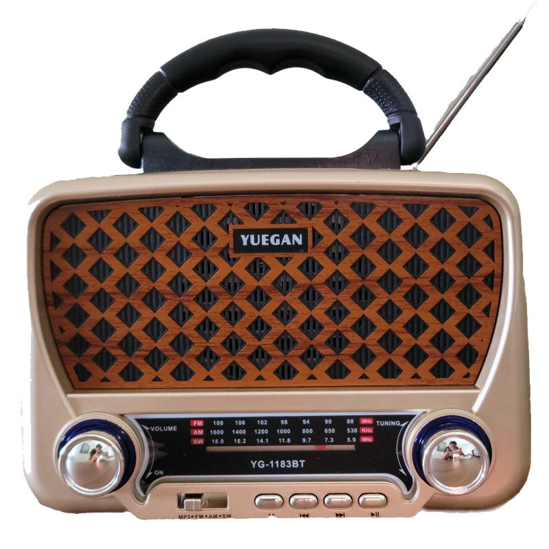 Radio Fm Bluetooth Yuegan YG-1183BT Marron en Tunisie Radio Fm Bluetooth Yuegan YG-1183BT Marron en Tunisie