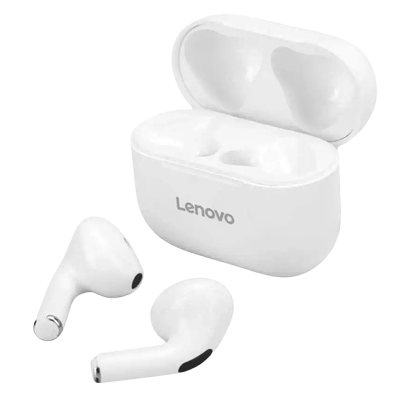 Écouteur Sans Fil Lenovo LP40 Blanc En Tunisie