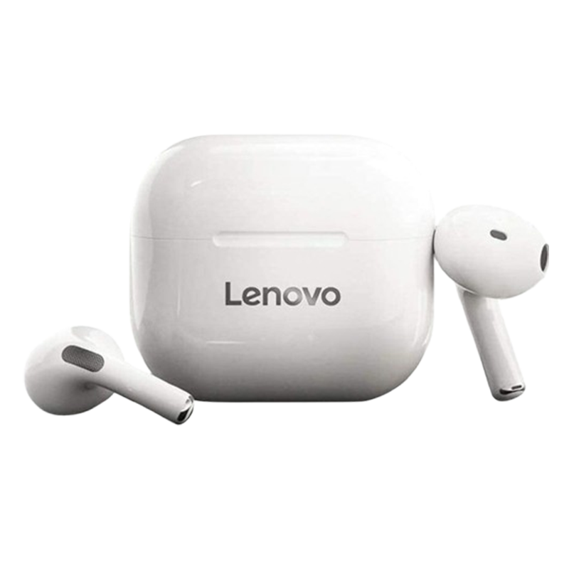 Écouteur Sans Fil Lenovo LP40 Blanc En Tunisie