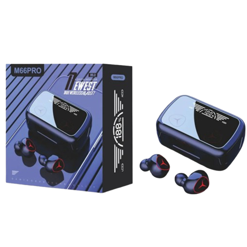 Écouteurs Bluetooth M66 Pro TWS Noir En Tunisie