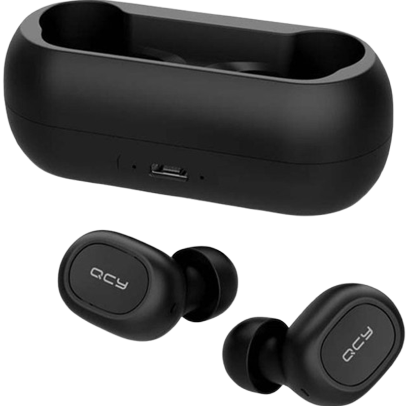 Écouteurs Bluetooth Sans Fil QCY T1C Noir En Tunisie
