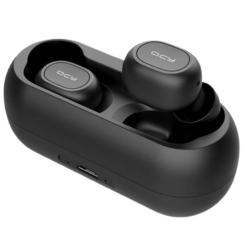 Écouteurs Bluetooth Sans Fil QCY T1C Noir En Tunisie