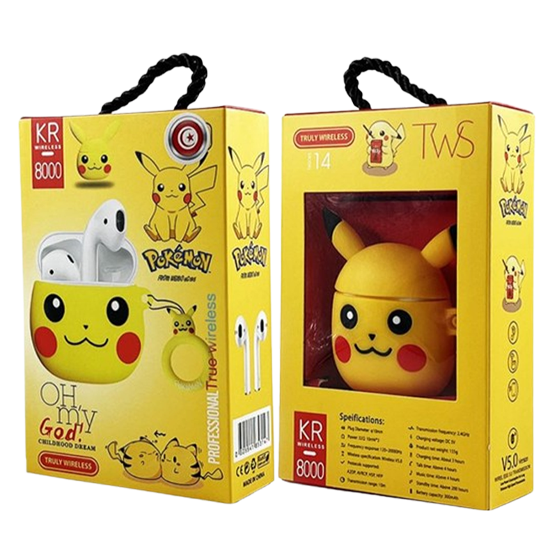 Ecouteurs Bluetooth TWS-KR8000 M14 Pokémon En Tunisie
